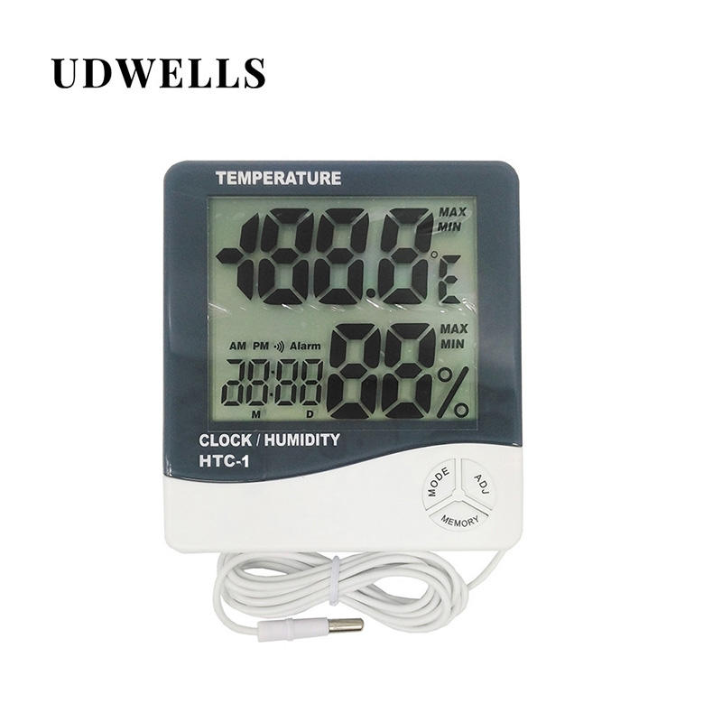 Termoigrometro digitale con display LCD di grandi dimensioni per la temperatura esterna della serra